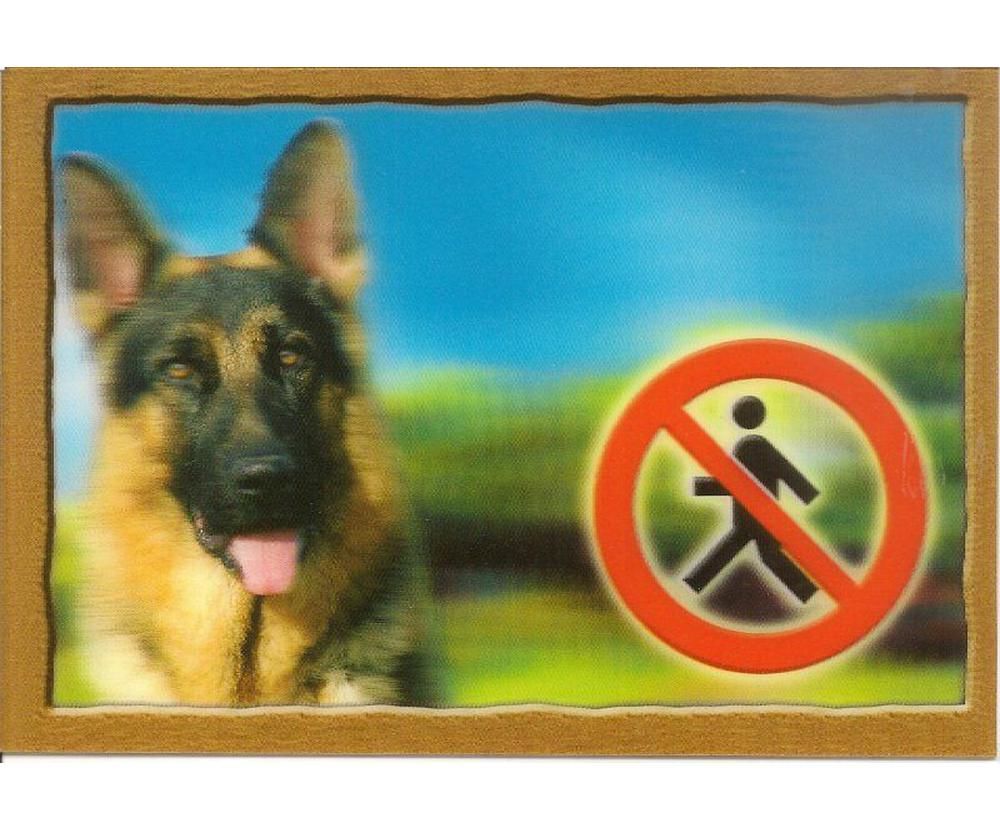 3d Psi Sign German Shepherd Warning Signs Dogs Brunbo